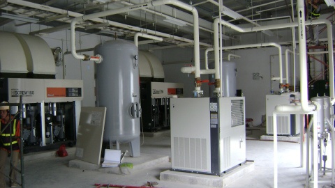 xây dựng và lắp đặt hệ thống máy nén khí hitachi-150kw