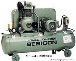 Máy nén khí piston Hitachi Bebicon có dầu